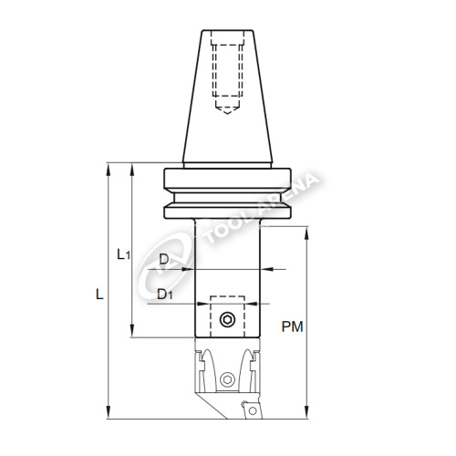Оправка для расточных блоков, типоразмер 85, глубина расточки 320 мм, хвостовик BT 45 MAS BT 403, ВТ 345 085 320 фото